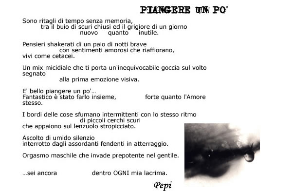 piangere